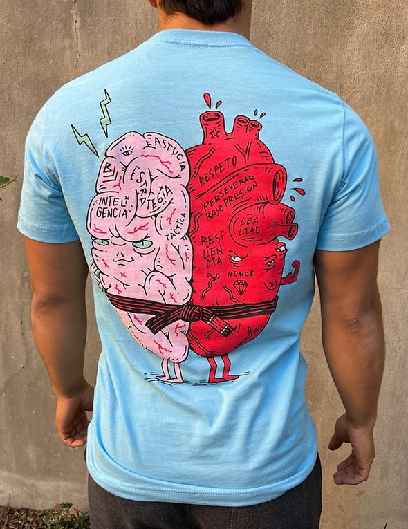 Presion & Diamantes Heart and Brain Tee - Fighters Market