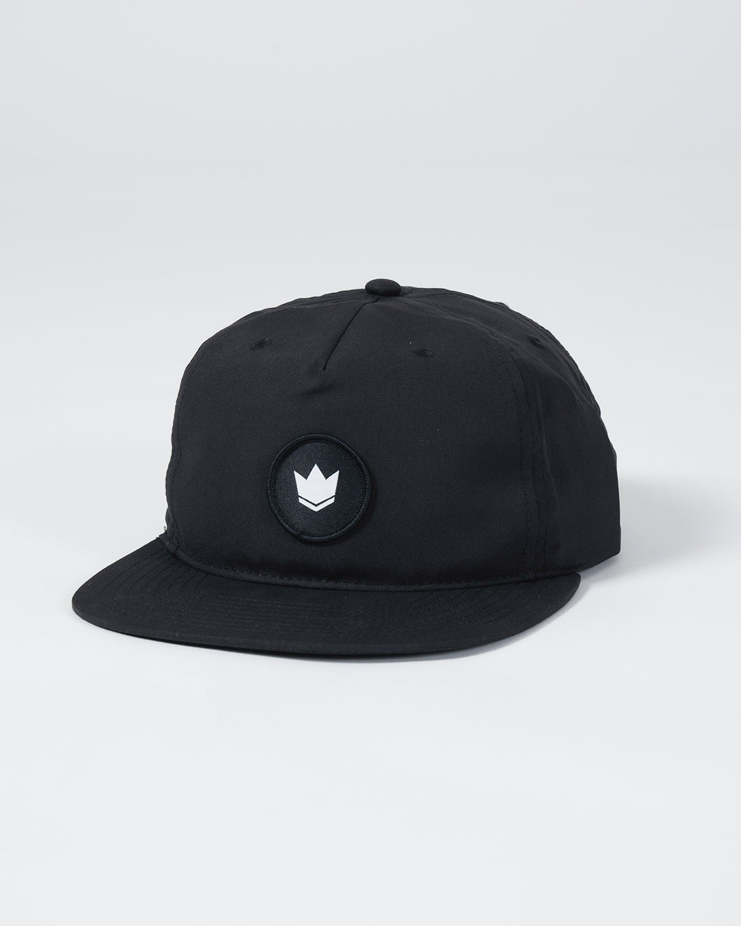 Kingz Crown Patch 5-Panel Strapback Hat - Black