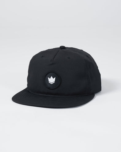 Kingz Crown Patch 5-Panel Strapback Hat - Black