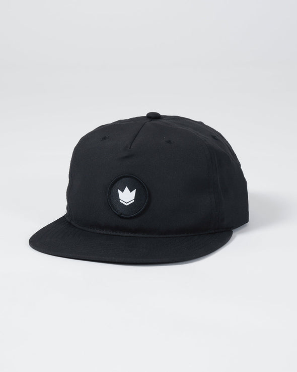 Kingz Crown Patch 5-Panel Strapback Hat - Black
