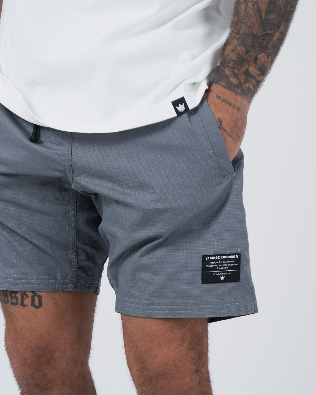 Kingz Casual Gi Shorts - Grey