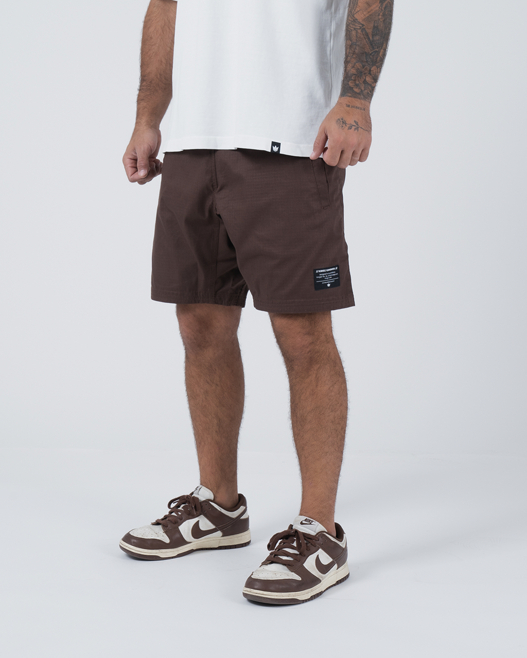 Kingz Casual Gi Shorts - Brown
