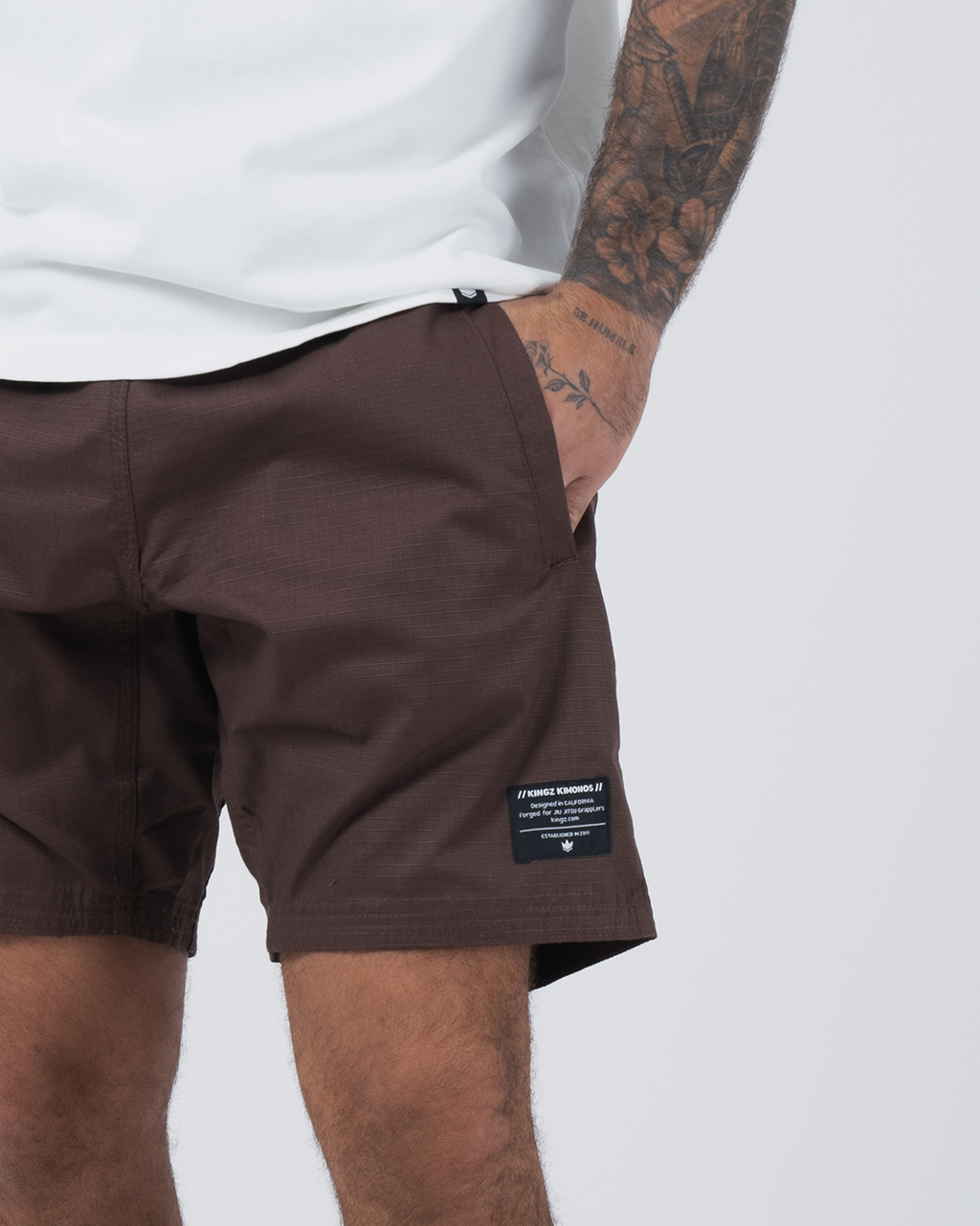 Kingz Casual Gi Shorts - Brown