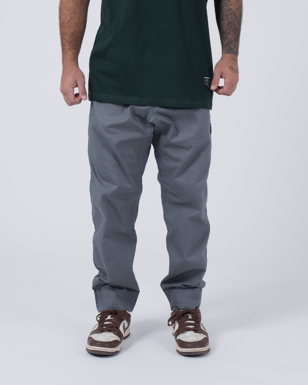 Kingz Casual Rip Stop Gi Pant - Grey