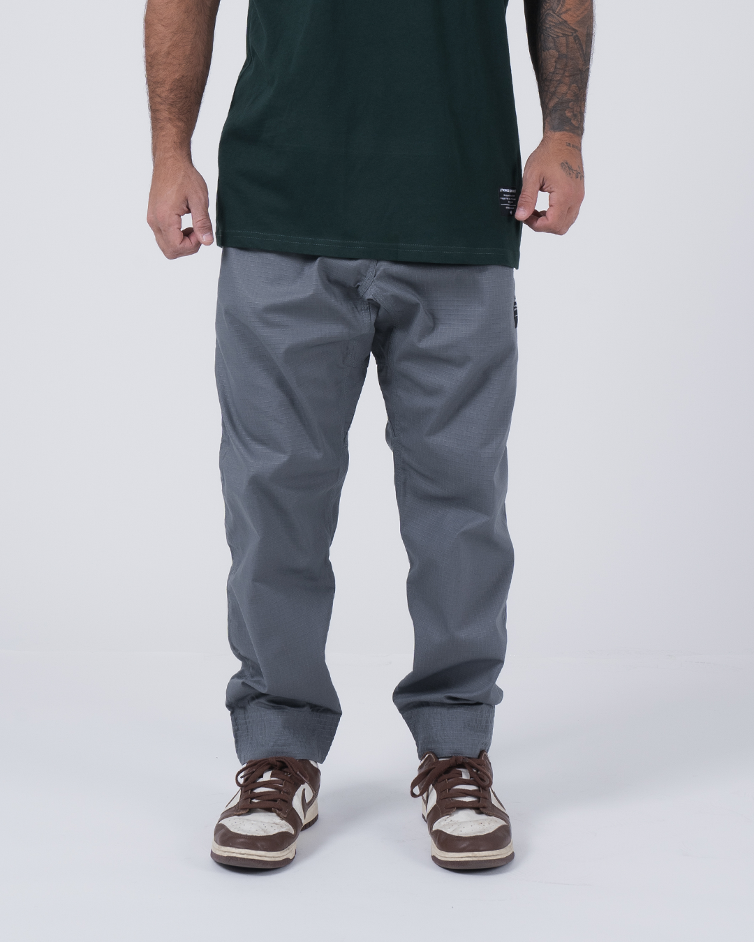Kingz Casual Rip Stop Gi Pant - Grey