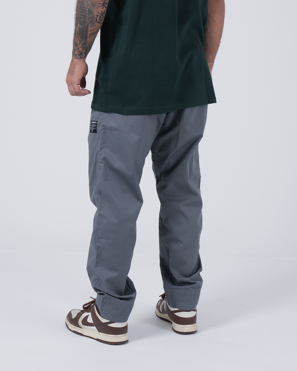 Kingz Casual Rip Stop Gi Pant - Grey