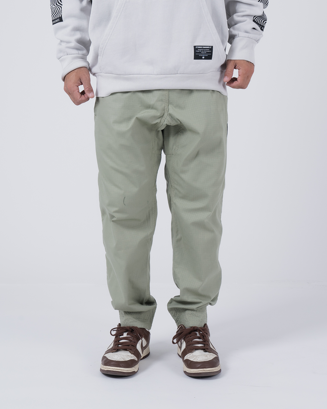 Kingz Casual Rip Stop Gi Pant - Sage