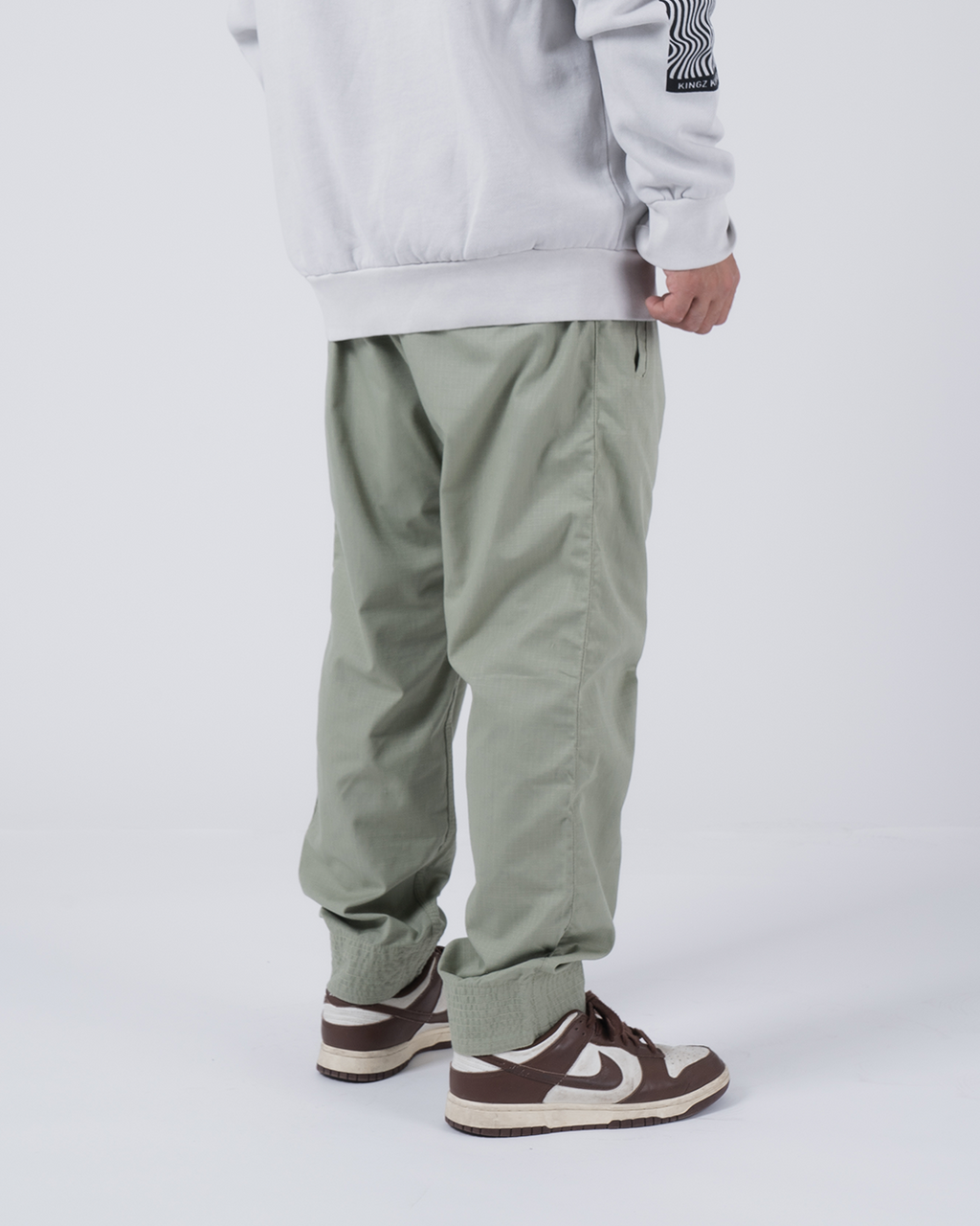 Kingz Casual Rip Stop Gi Pant - Sage