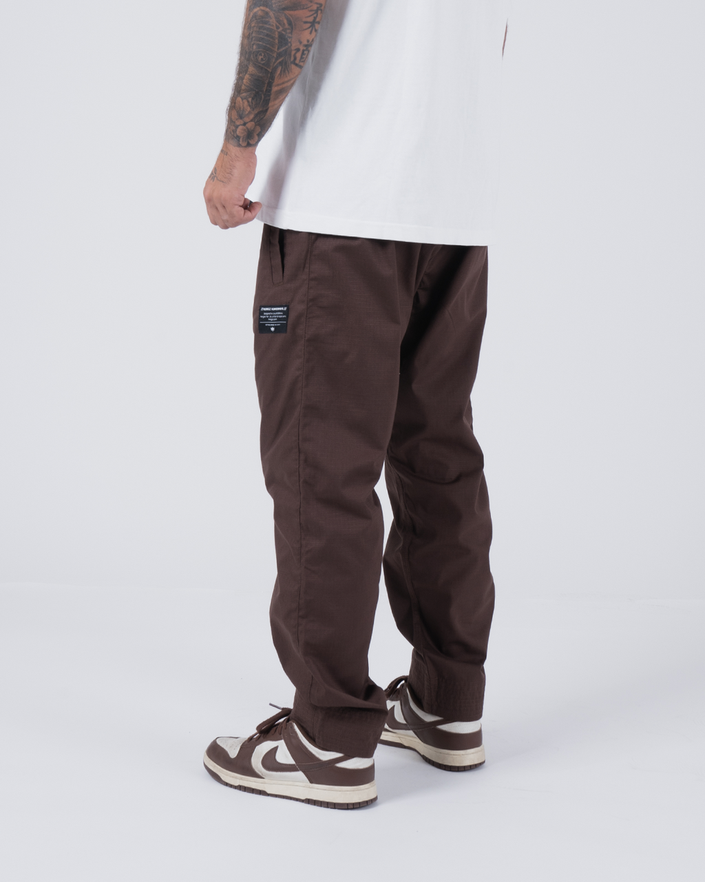 Kingz Casual Rip Stop Gi Pant - Brown