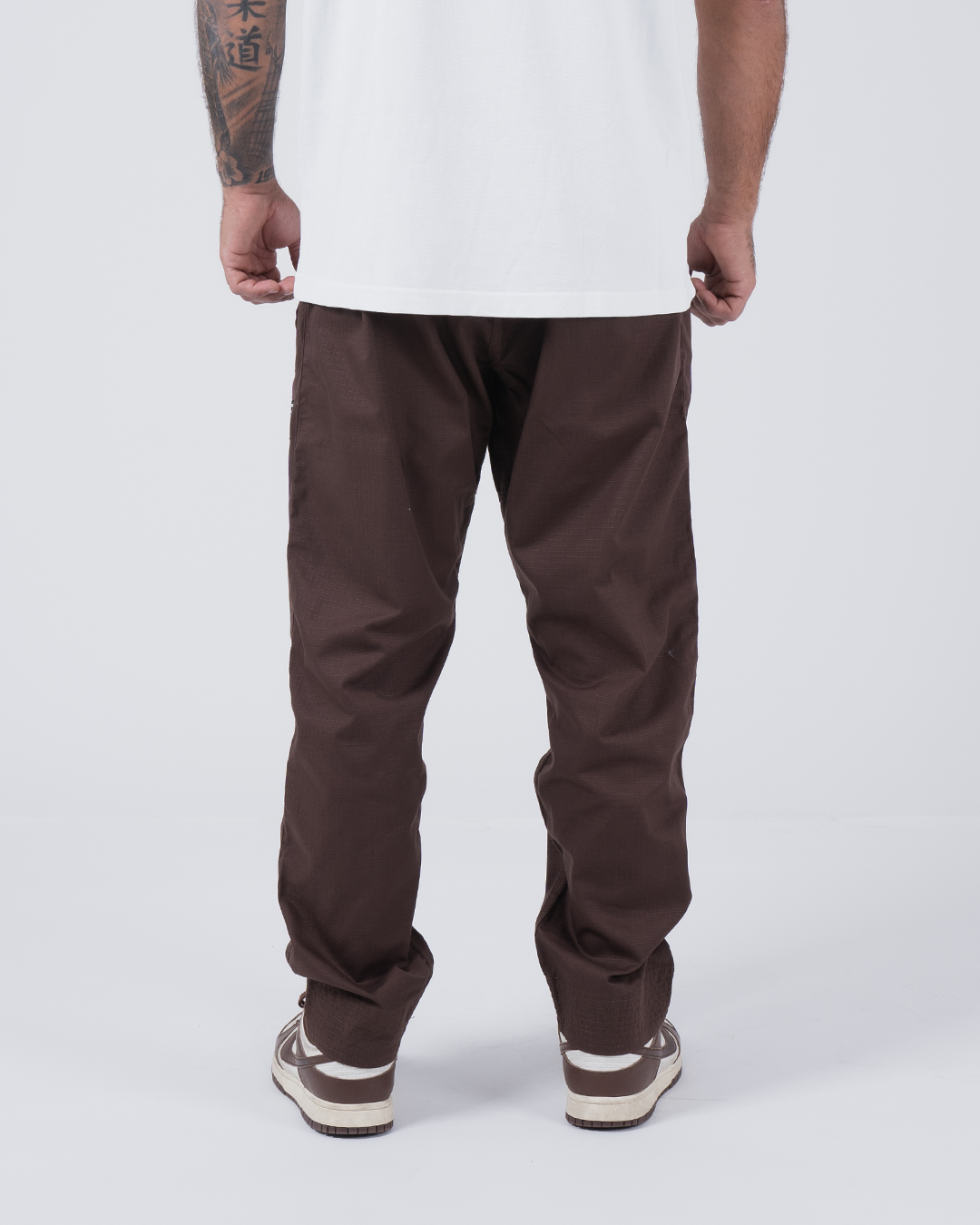 Kingz Casual Rip Stop Gi Pant - Brown