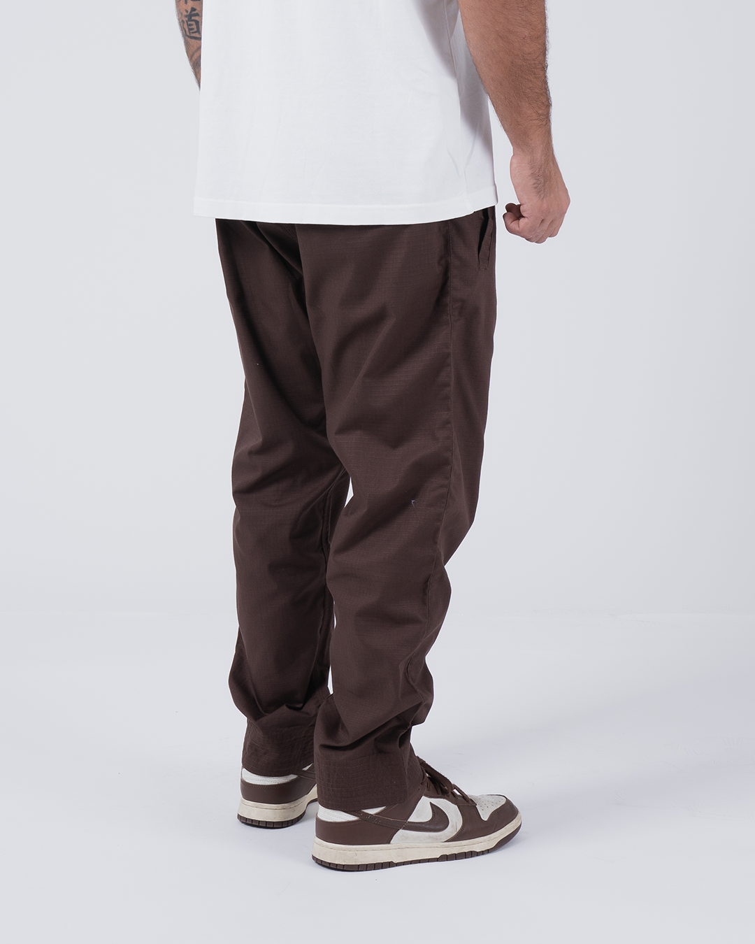 Kingz Casual Rip Stop Gi Pant - Brown