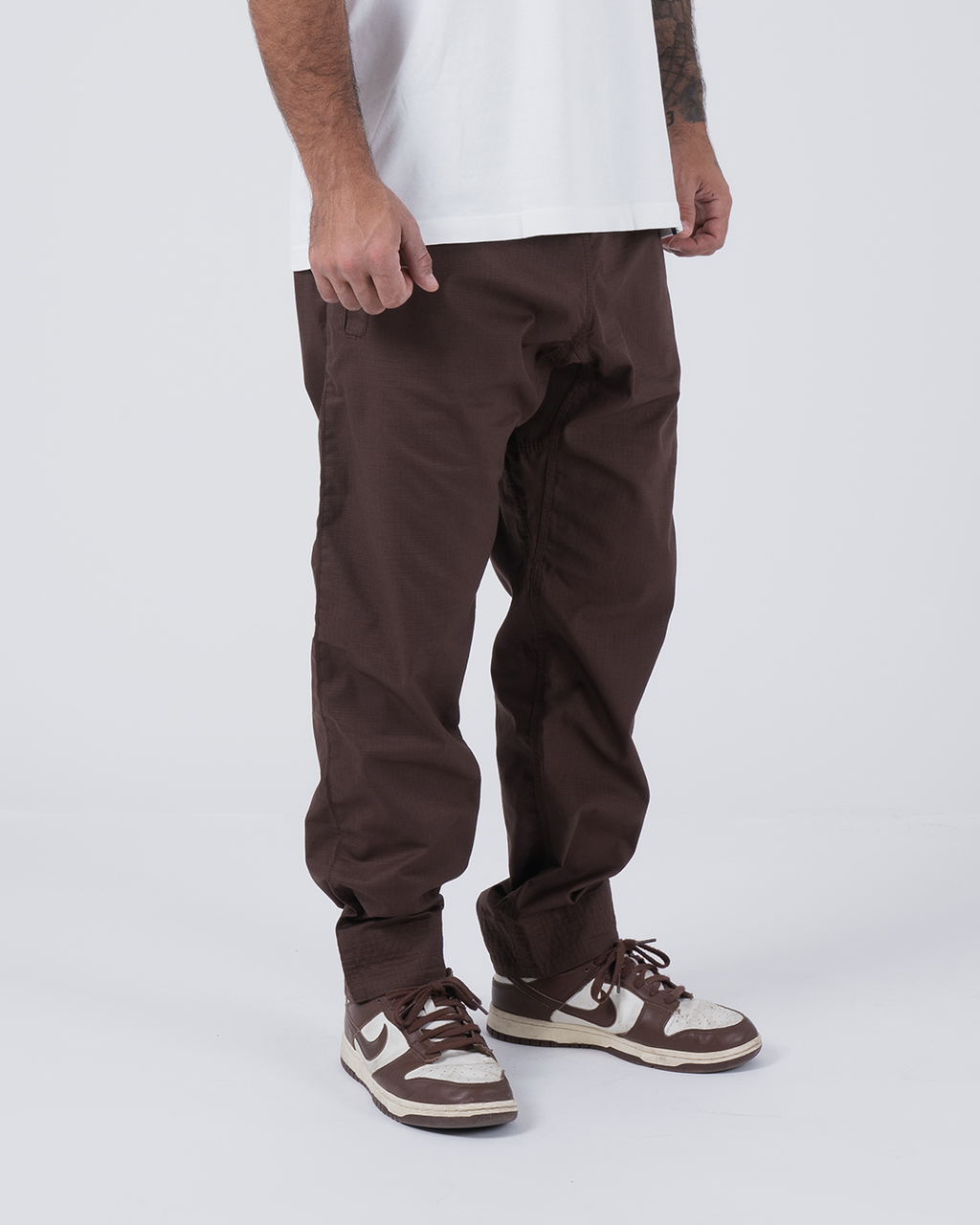 Kingz Casual Rip Stop Gi Pant - Brown