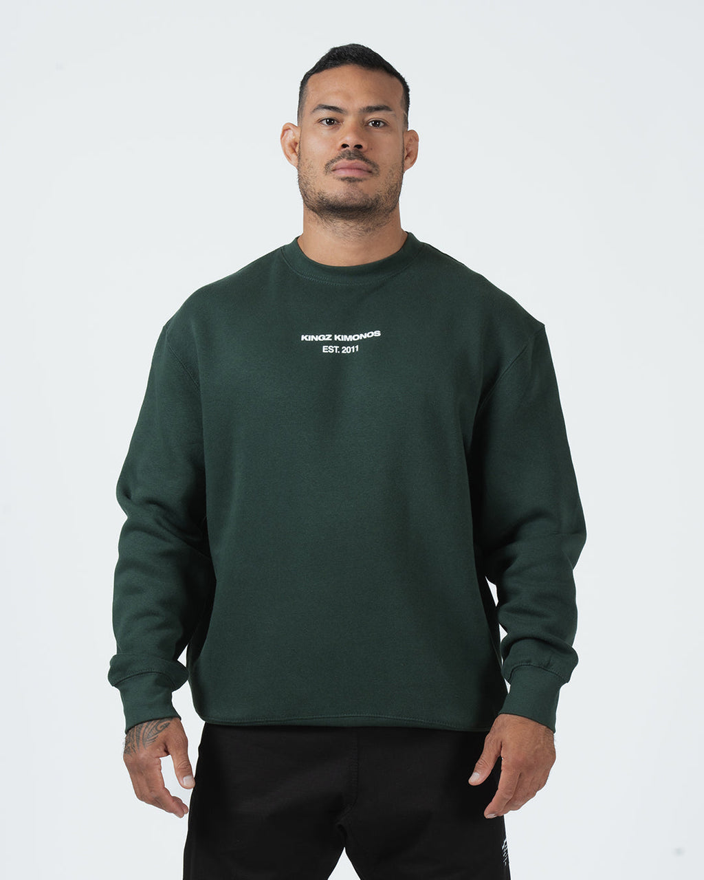 Solo Crewneck Sweater Streetwear Kingz XS Green