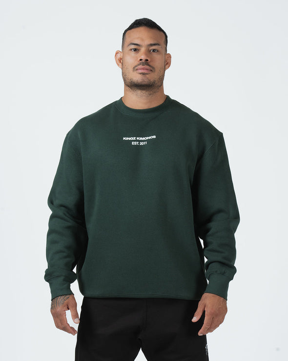 Solo Crewneck Sweater Streetwear Kingz XS Green