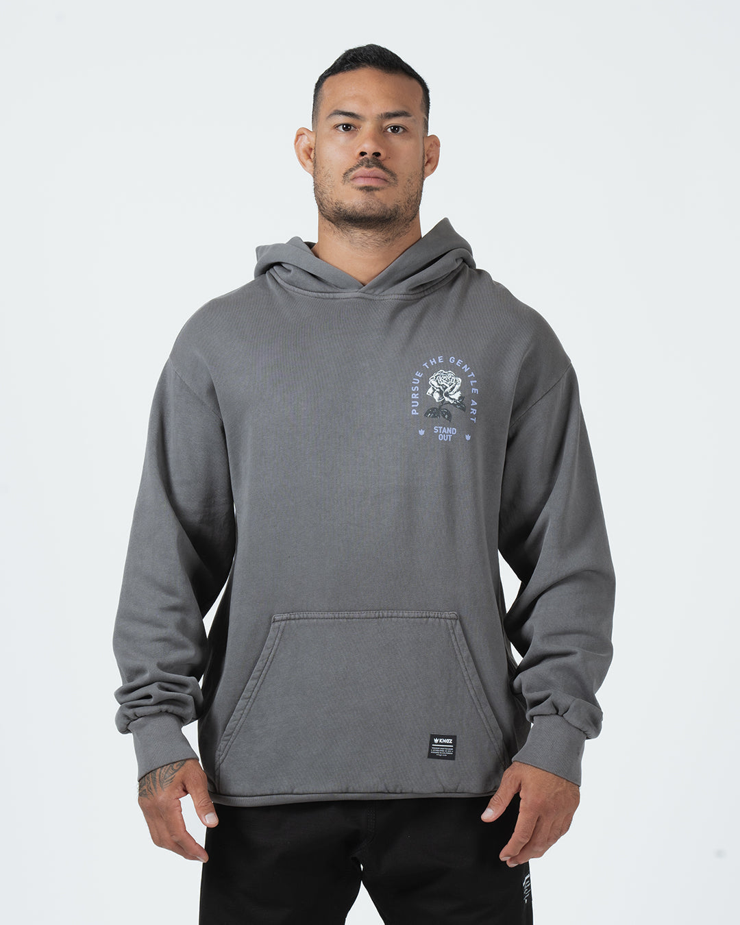 Gentle Art Hoodie Streetwear Kingz XS Grey