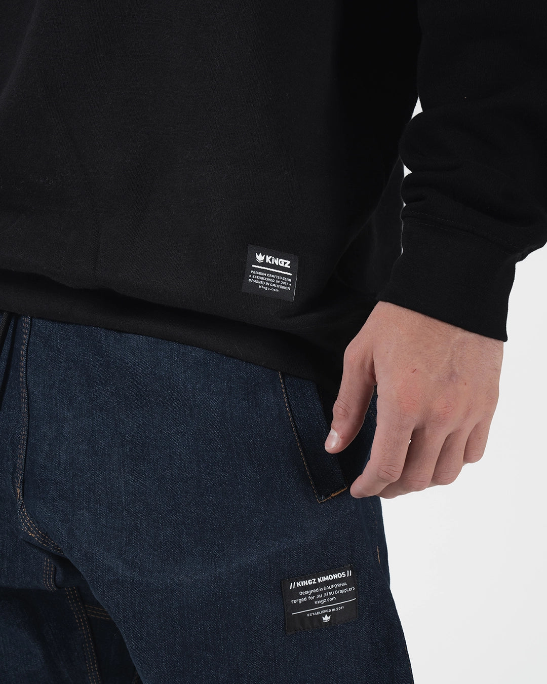 Kingz Script Quarter Zip Sweater