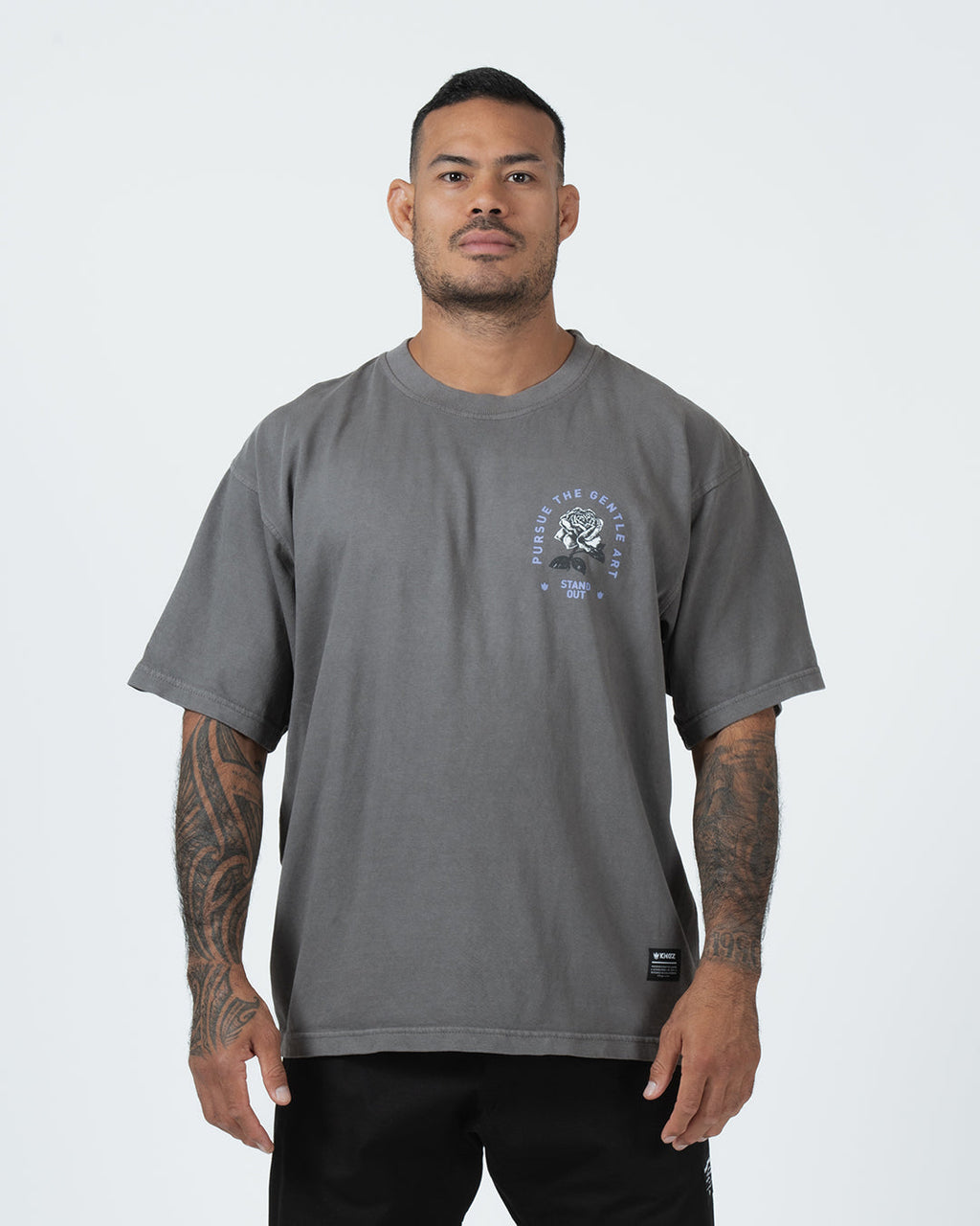 Gentle Art Tee Streetwear Kingz XS Grey