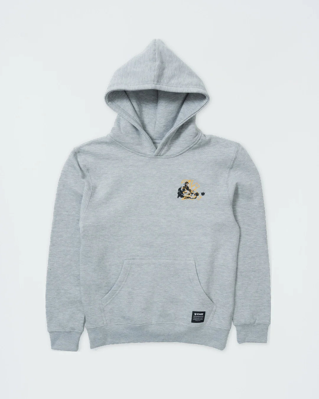 Kingz-Jiu Jitsu Culture Youth Hoodie-Grey
