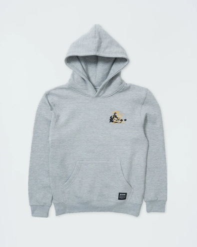 Kingz-Jiu Jitsu Culture Youth Hoodie-Grey