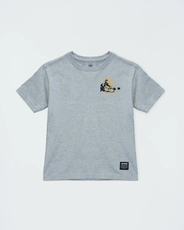 Kingz-Jiu Jitsu Culture Youth Tee-Grey