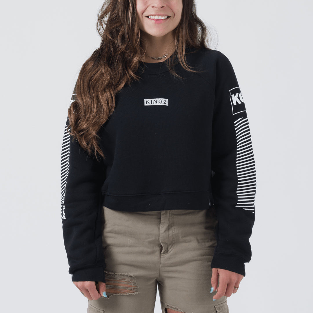Slant Women's Crop Sweater - Fighters Market