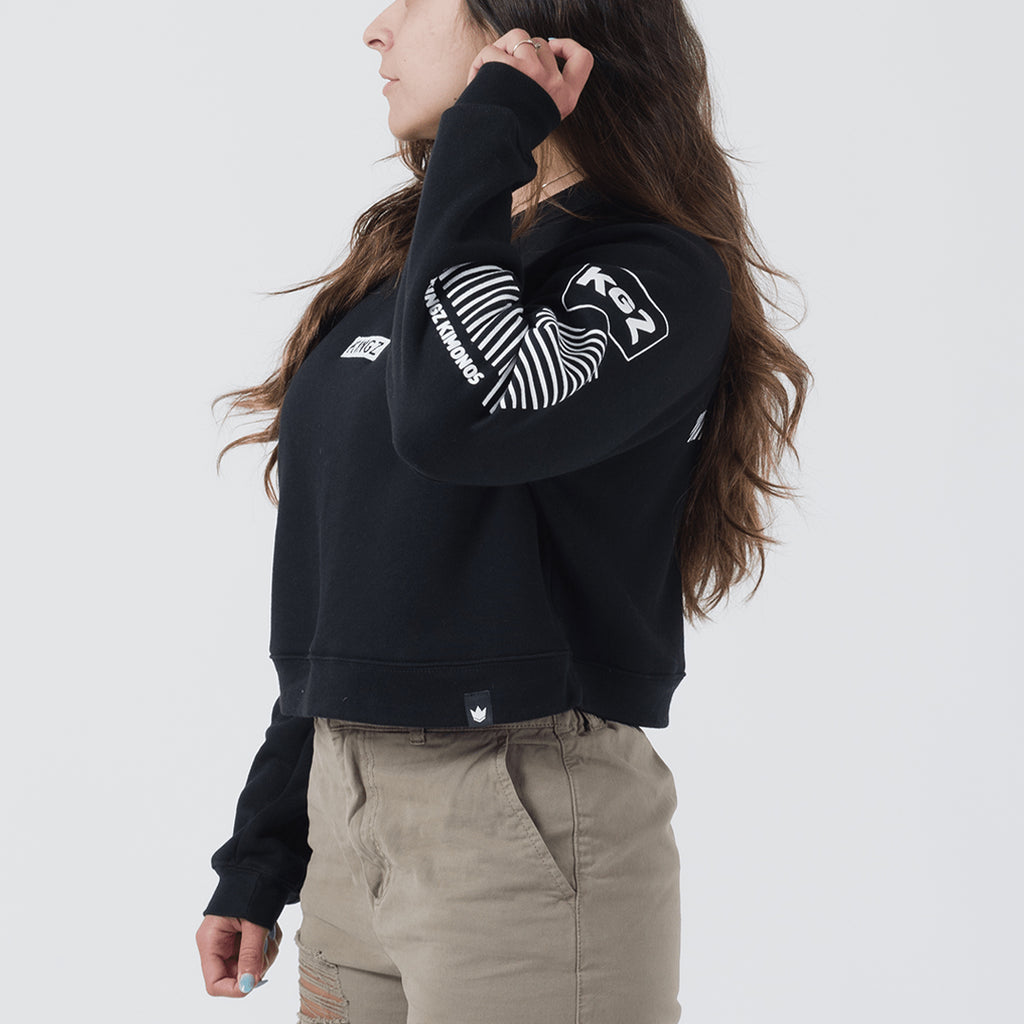 Slant Women's Crop Sweater - Fighters Market