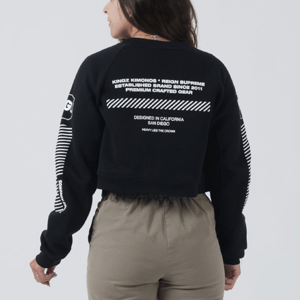Slant Women's Crop Sweater - Fighters Market
