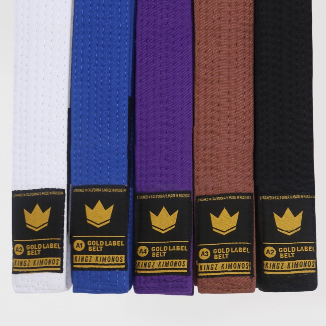 Kingz Gold Label BJJ Belts