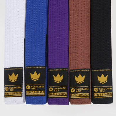 Kingz Gold Label V2 BJJ Belts - Fighters Market