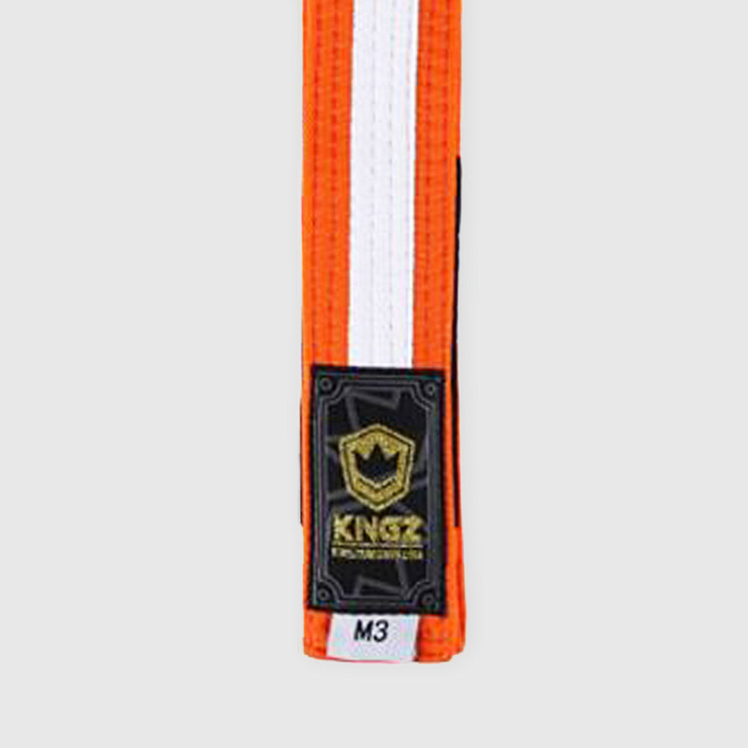 Kingz Kids Belts w/ White Stripe - Fighters Market