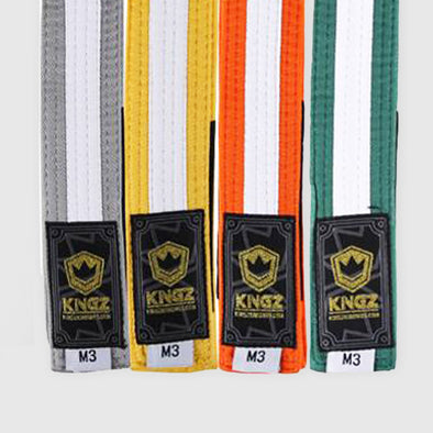 Kingz Kids Belts w/ White Stripe - Fighters Market