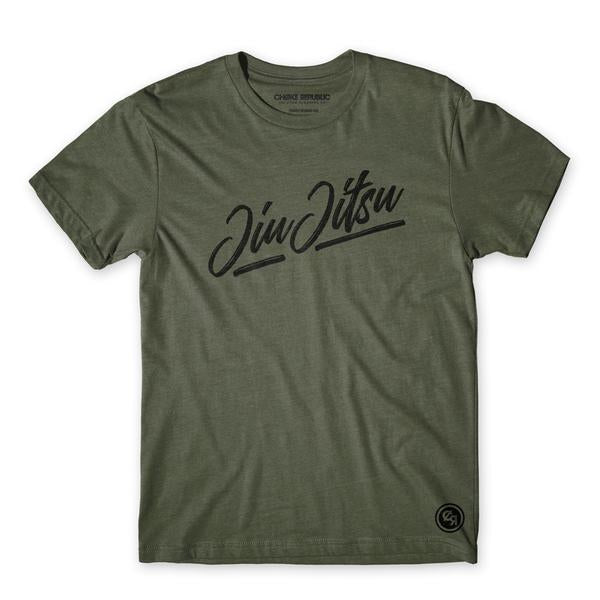 Choke Republic Jiu Jitsu Script Kids Tee - Fighters Market