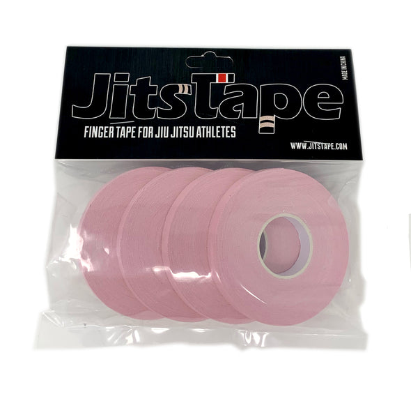 JitsTape Finger Tape - 4 Rolls 1/3" x 15 yards - Pink - Fighters Market