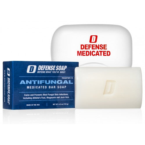 Defense Soap - Antifungal Medicated Bar & Soap Dish - Fighters Market